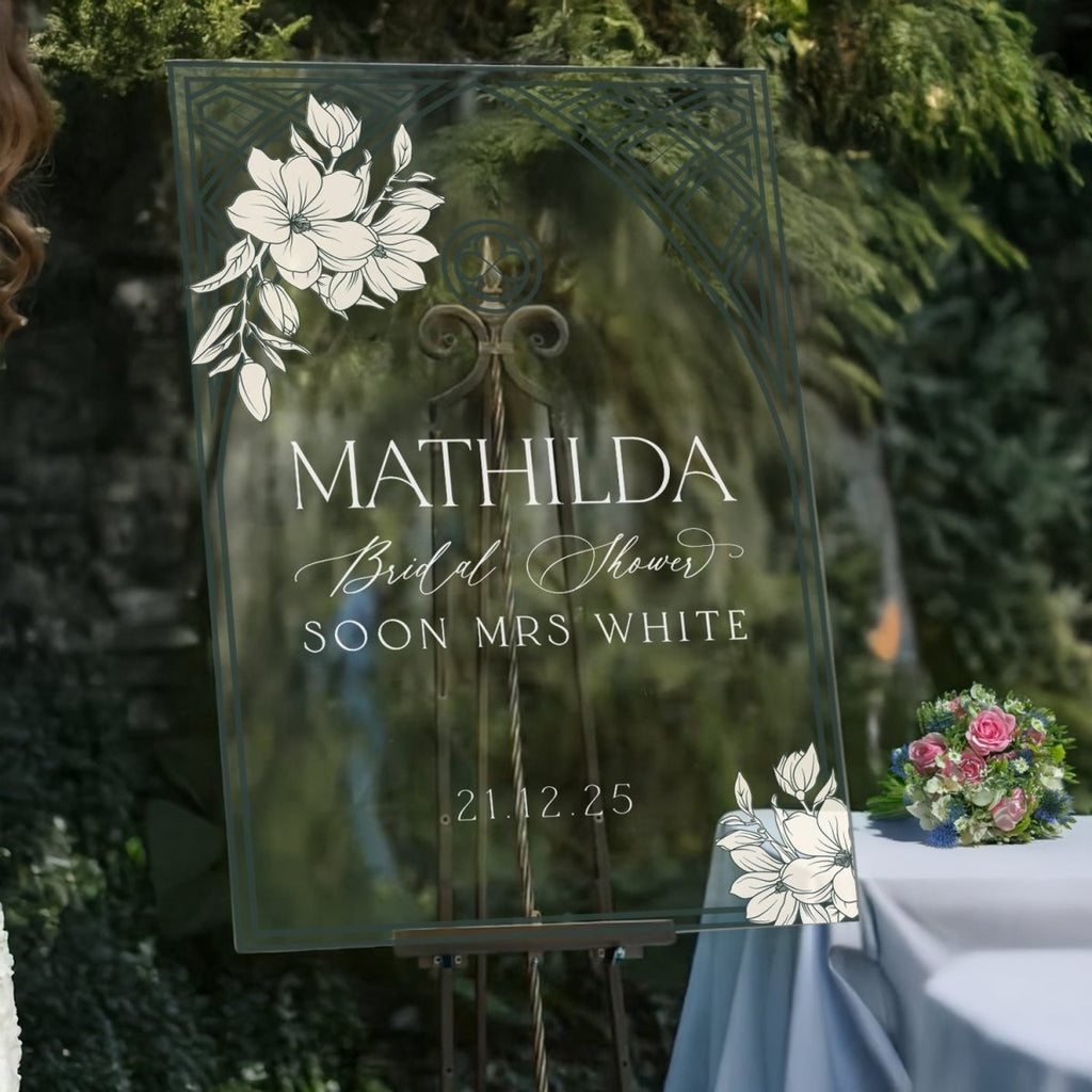 Soon To Be Mrs Sign, Acrylic Bridal Shower Sign - SpeedyOrders