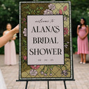 Stain Glass Wildflowers Bridal Shower Sign - SpeedyOrders