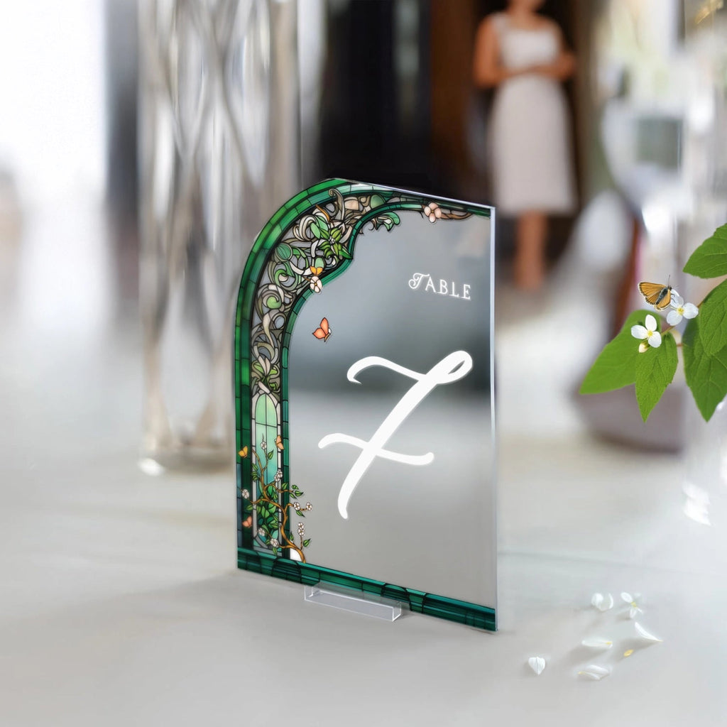 Stained Glass Wedding Bundle Set, Wedding Sign Bundle, Seating Chart, Order Of Events and Table Signs - SpeedyOrders