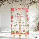 Strawberry Bridal Shower Welcome Sign, Love Is Berry Sweet Bridal Shower Sign - SpeedyOrders