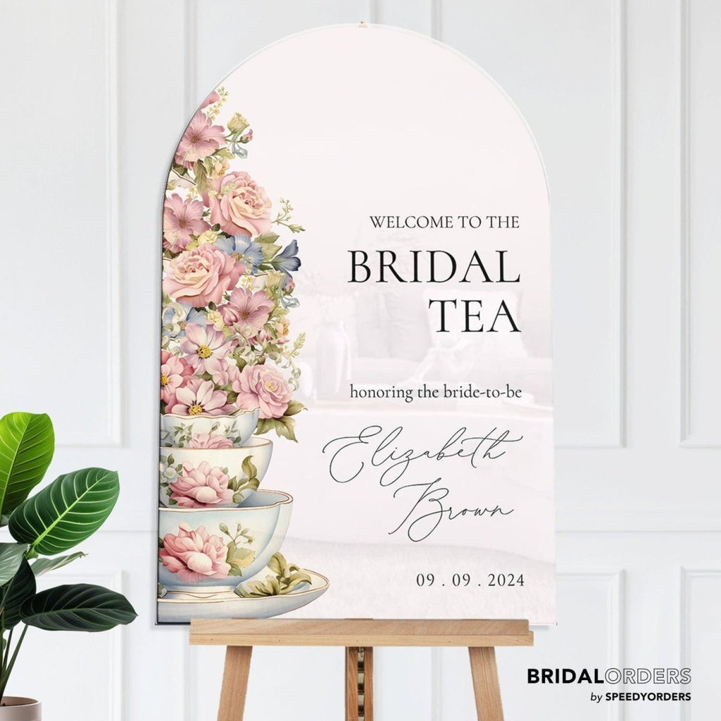 Tea Party Bridal Shower Sign - SpeedyOrders