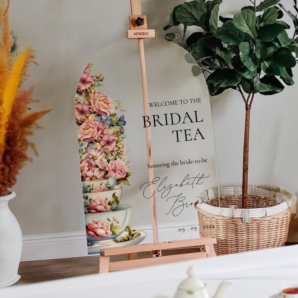 Tea Party Bridal Shower Sign - SpeedyOrders