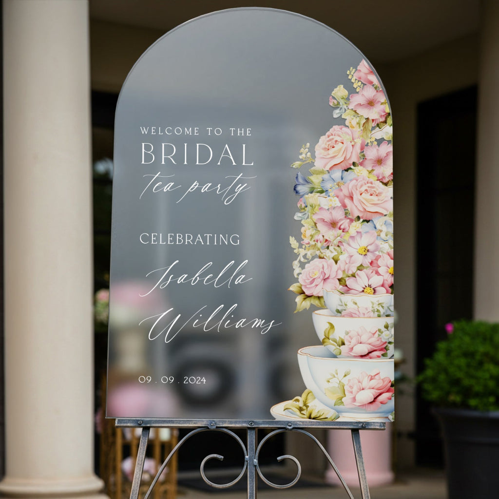 Tea Party Bridal Shower Sign, Bridal Tea Party Sign - SpeedyOrders