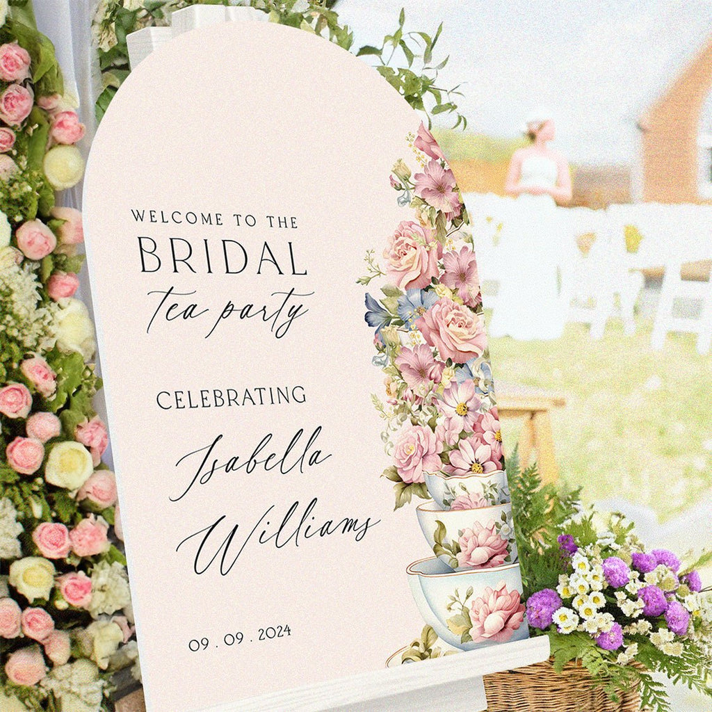 Tea Party Bridal Shower Sign, Bridal Tea Party Sign - SpeedyOrders