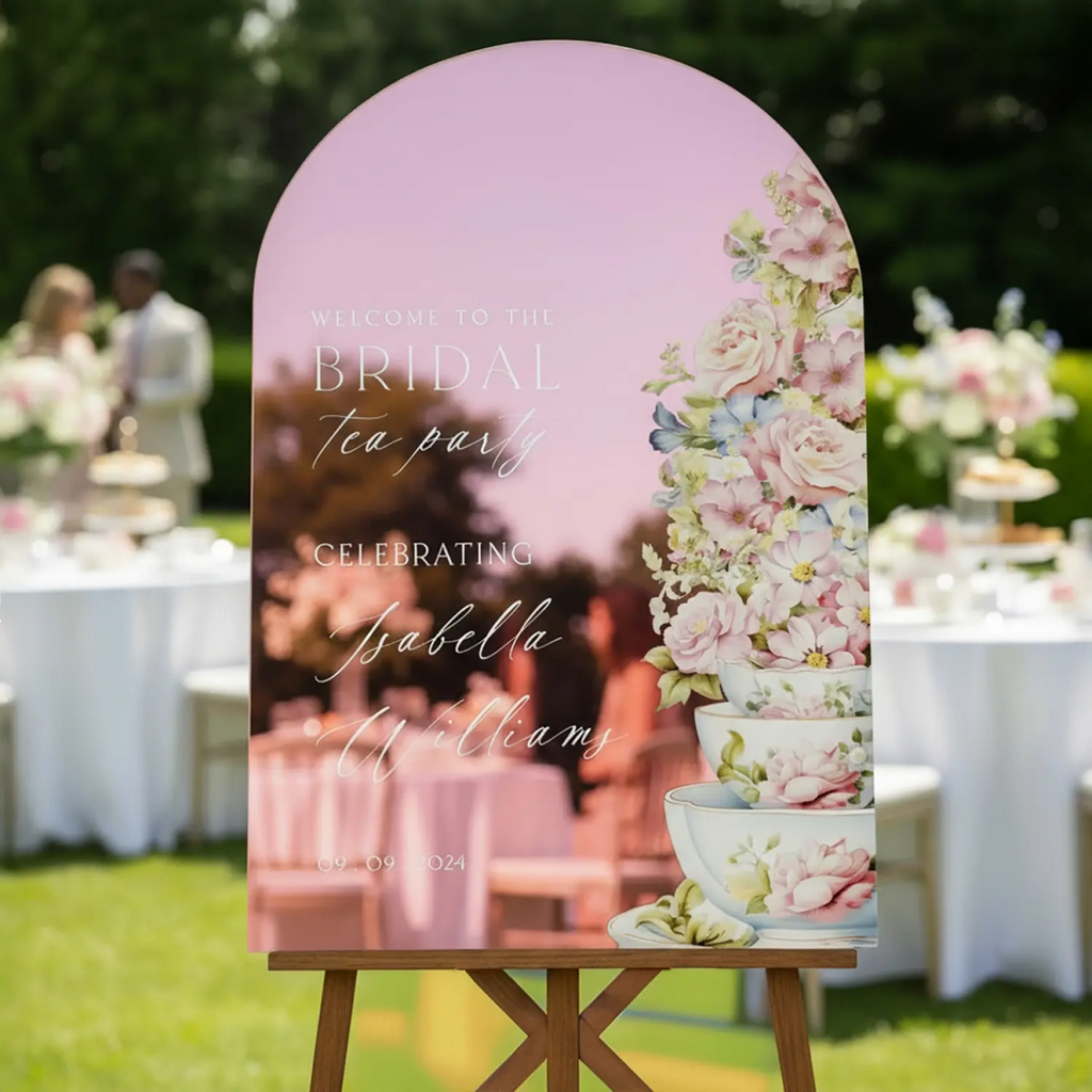 Tea Party Bridal Shower Sign, Bridal Tea Party Sign - SpeedyOrders
