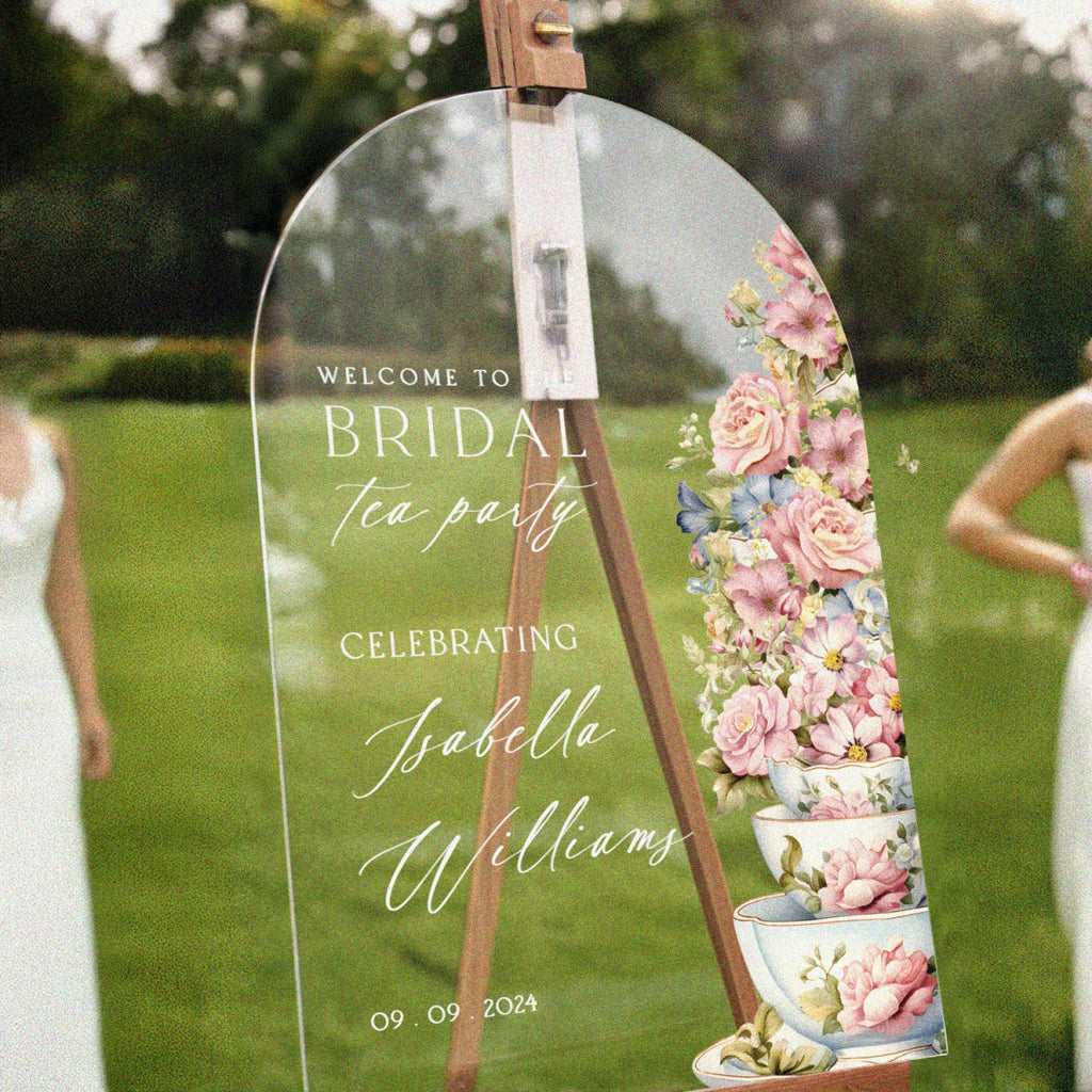 Tea Party Bridal Shower Sign, Bridal Tea Party Sign - SpeedyOrders