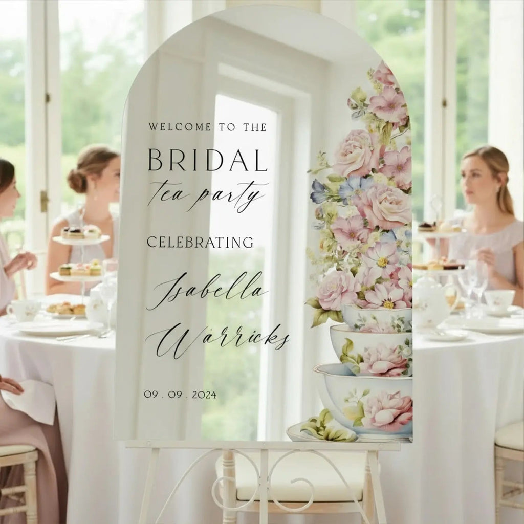 Tea Party Bridal Shower Sign, Bridal Tea Party Sign - SpeedyOrders