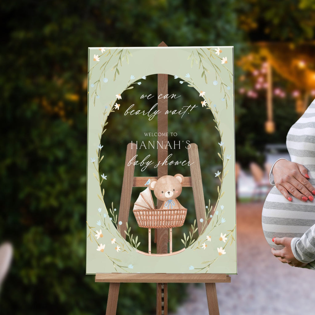 Teddy Bear Sign For Baby Shower Decorations - SpeedyOrders