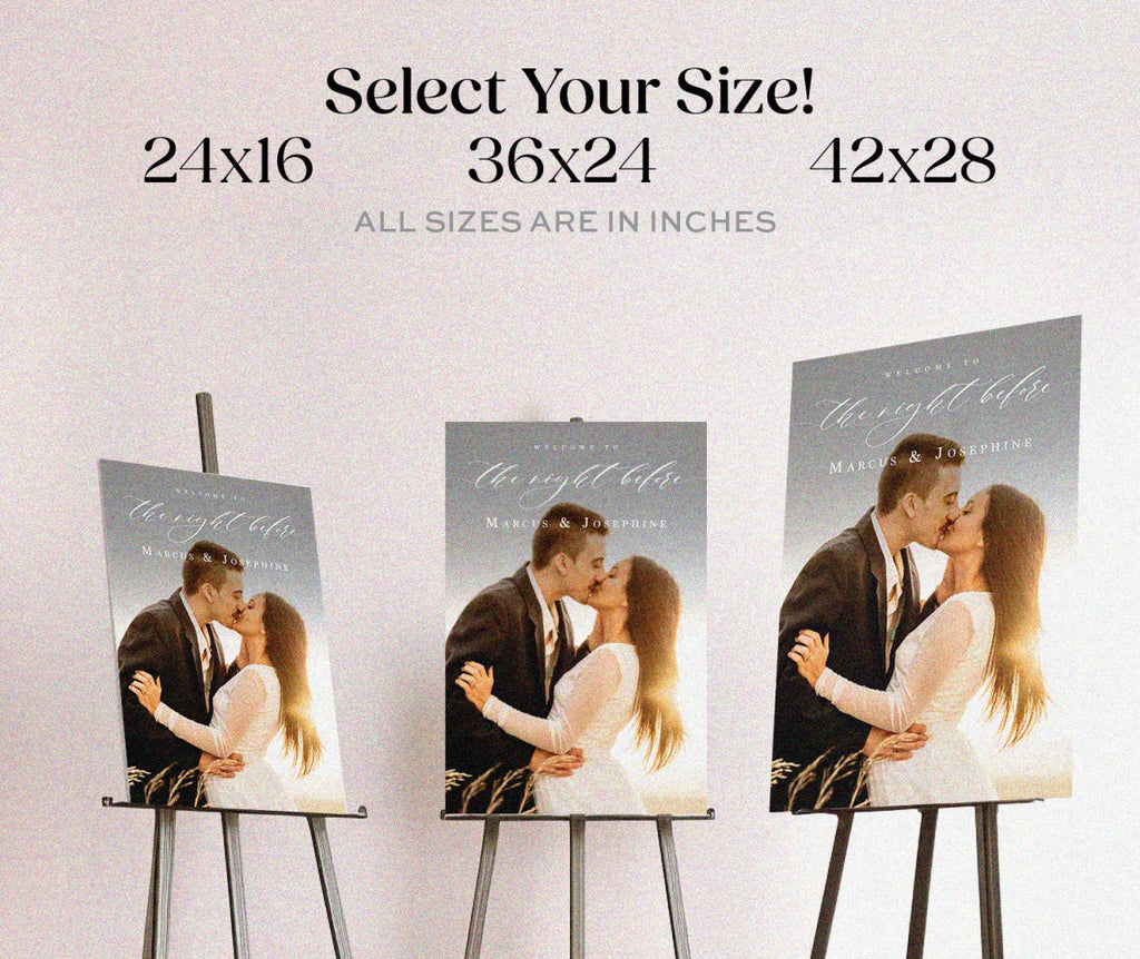 The Night Before Wedding Sign, Rehearsal Dinner Sign - SpeedyOrders