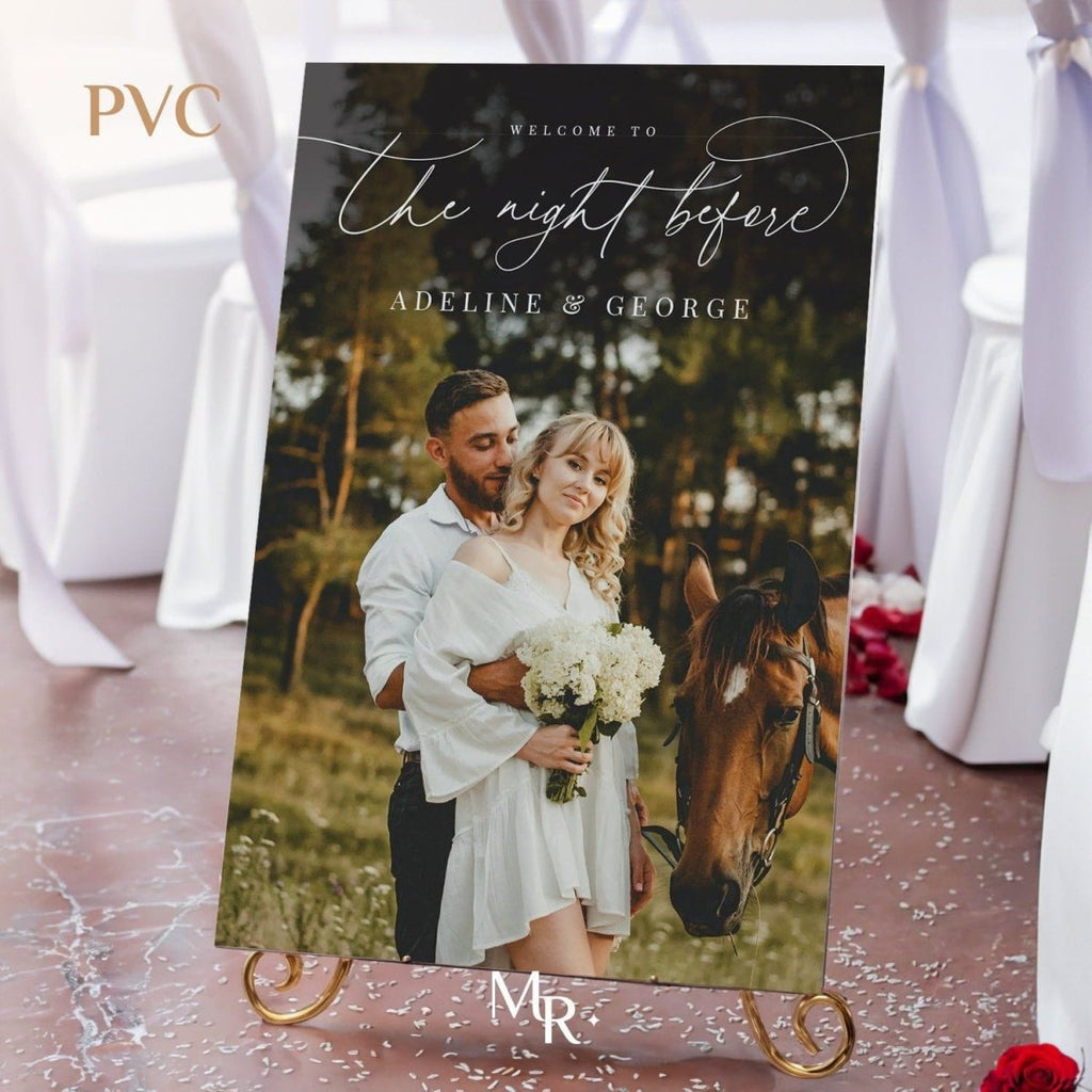 The Night Before Wedding Sign, Rehearsal Dinner Sign, Rehearsal Dinner Welcome Sign - SpeedyOrders