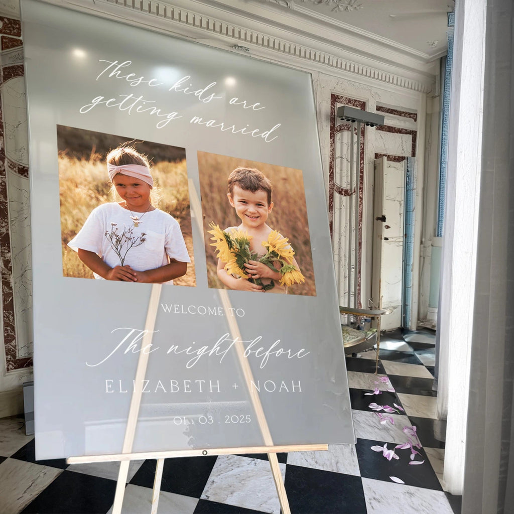 The Night Before Wedding Sign, The Kids Are Getting Married Sign - SpeedyOrders