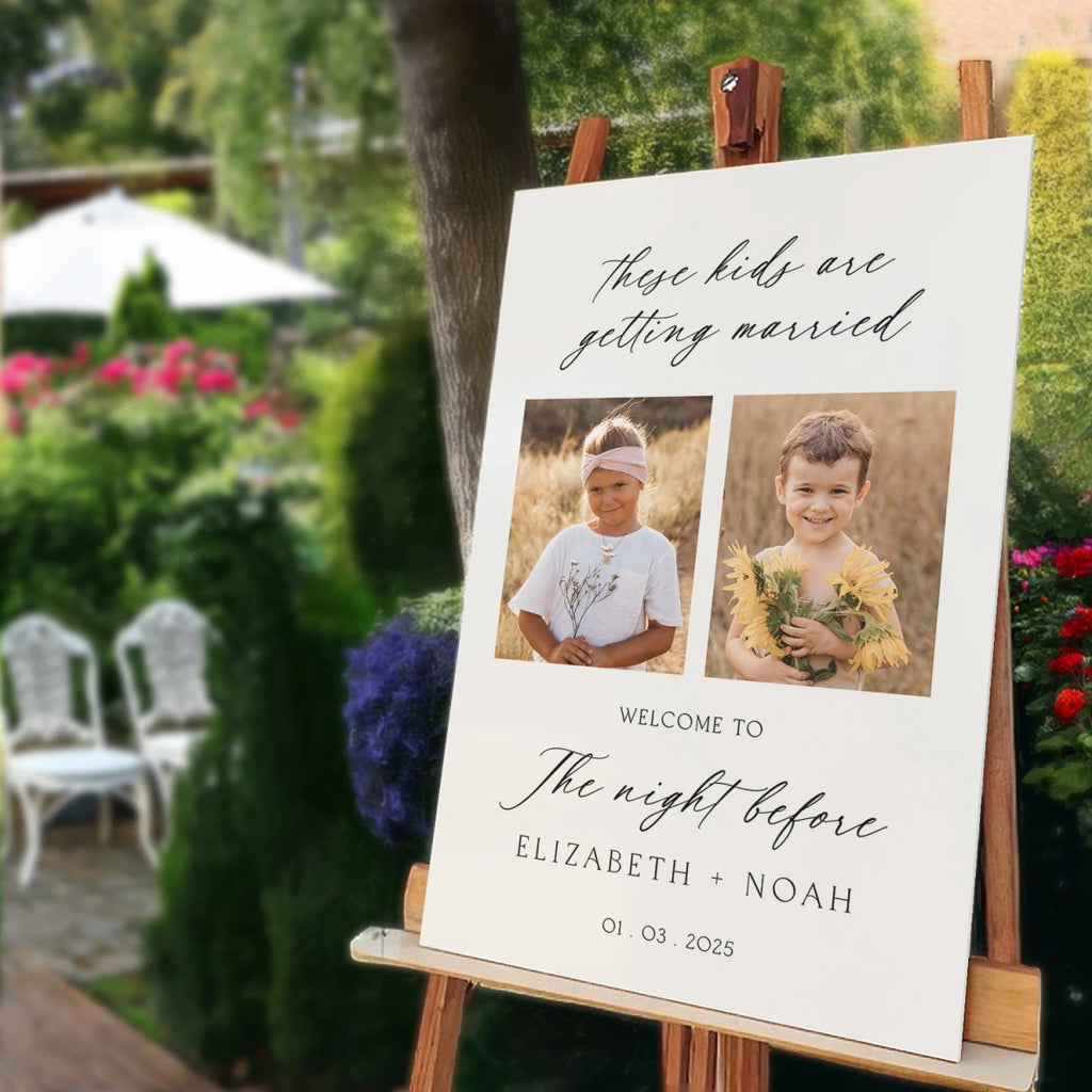 The Night Before Wedding Sign, The Kids Are Getting Married Sign - SpeedyOrders