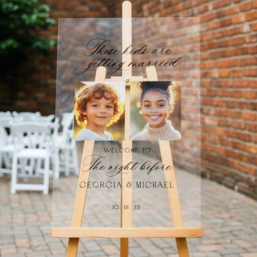 The Night Before Wedding Sign, The Kids Are Getting Married Wedding Sign - SpeedyOrders