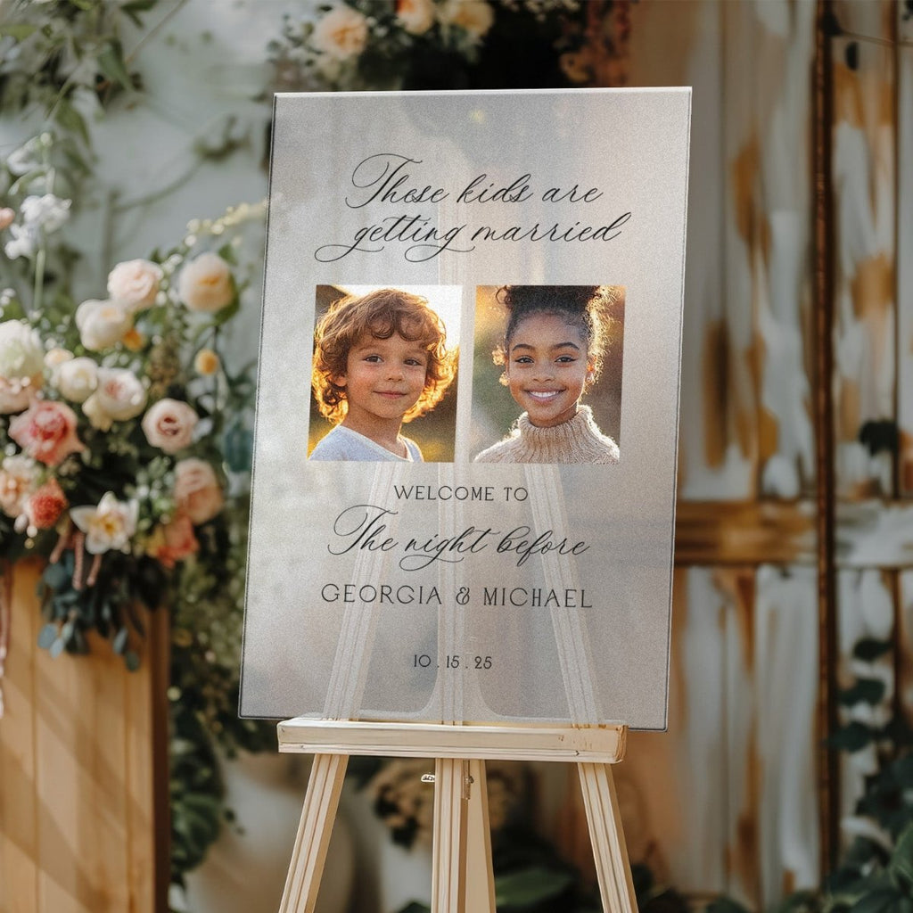 The Night Before Wedding Sign, The Kids Are Getting Married Wedding Sign - SpeedyOrders