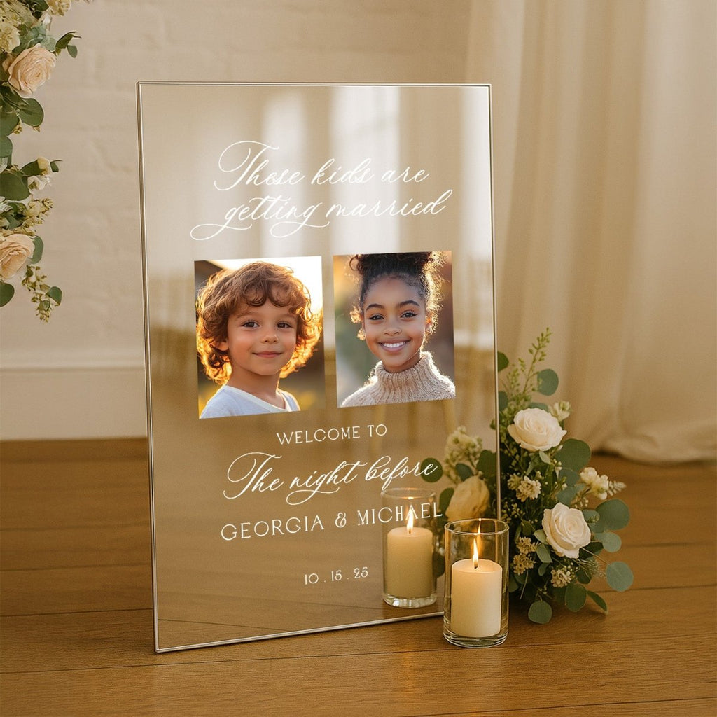 The Night Before Wedding Sign, The Kids Are Getting Married Wedding Sign - SpeedyOrders