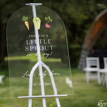 There Is A Little Sprout On The Way Baby Shower Sign - SpeedyOrders