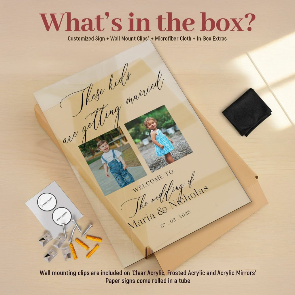 These Kids Are Getting Married Wedding Welcome Sign - SpeedyOrders