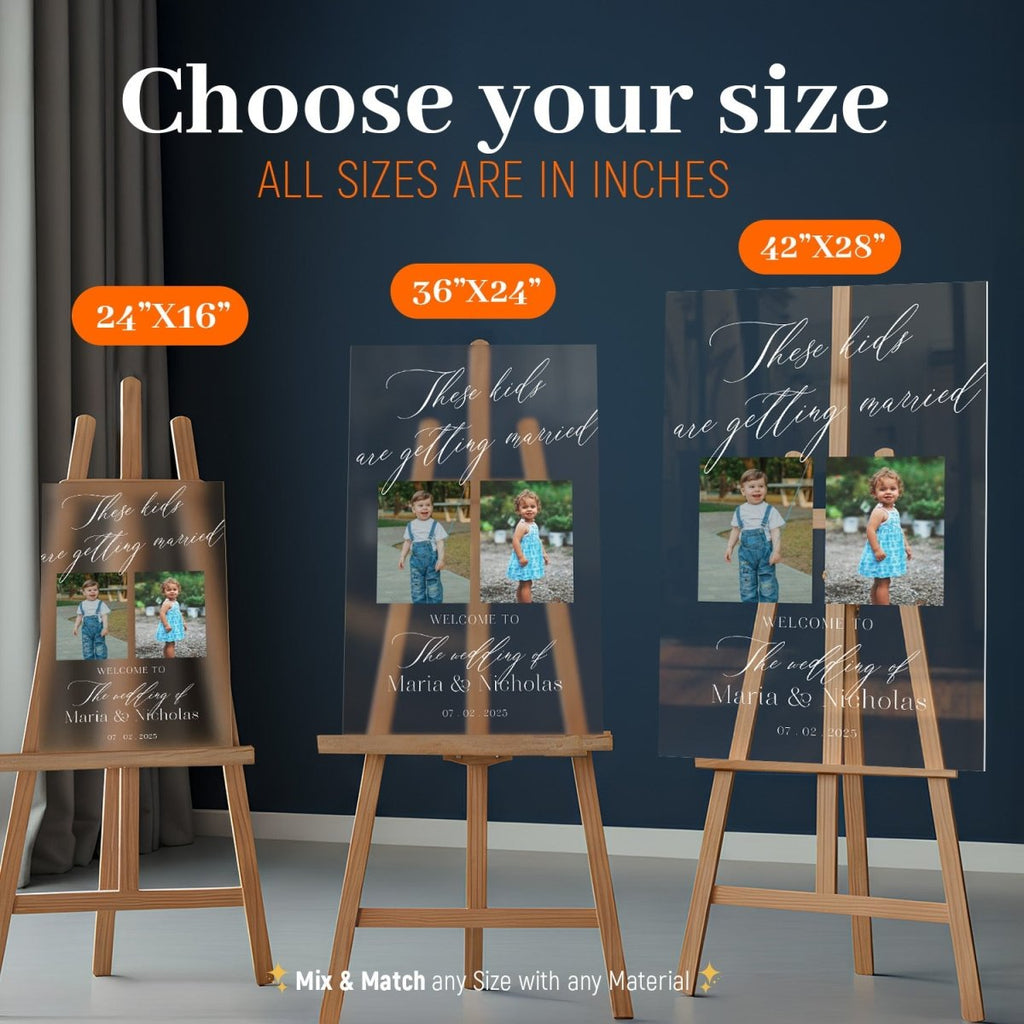 These Kids Are Getting Married Wedding Welcome Sign - SpeedyOrders