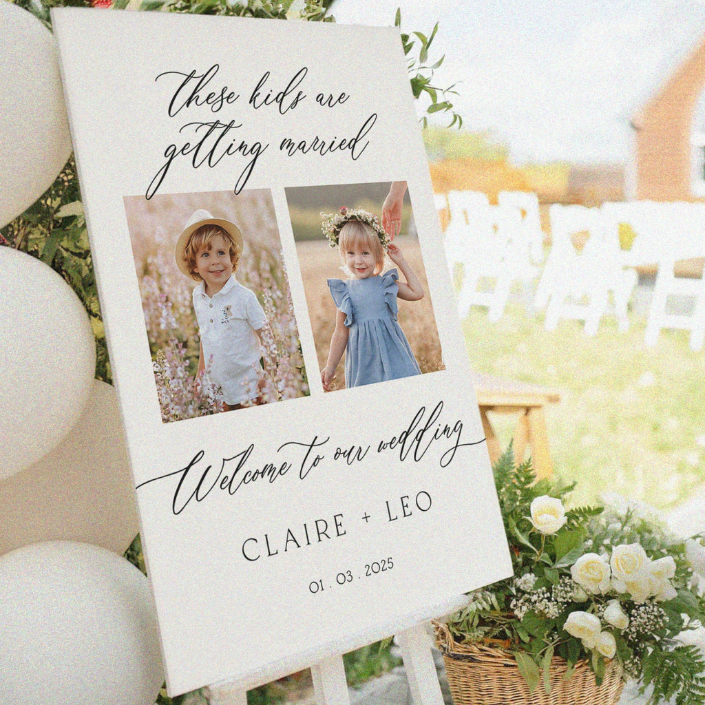 These Kids Are Getting Married Wedding Welcome Sign - SpeedyOrders
