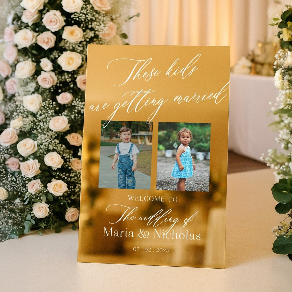 These Kids Are Getting Married Wedding Welcome Sign - SpeedyOrders