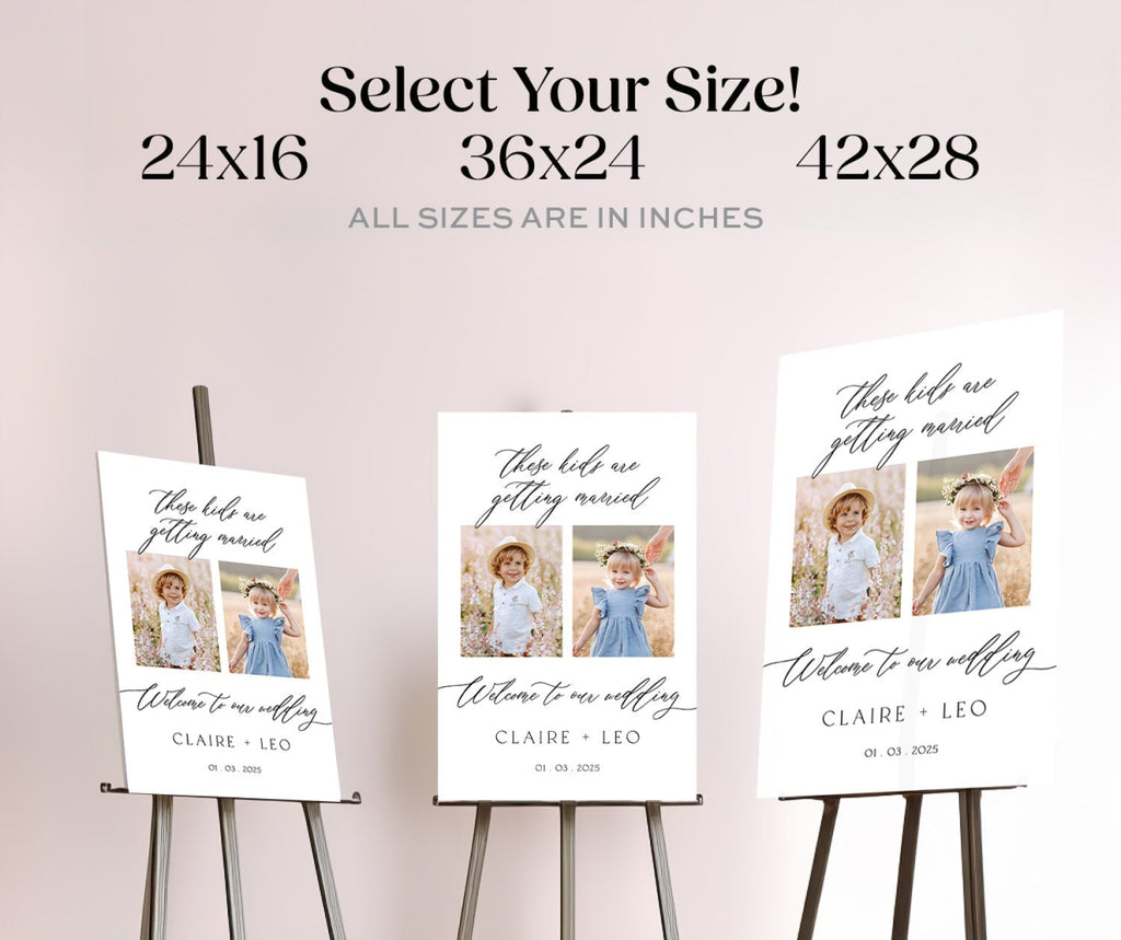 These Kids Are Getting Married Wedding Welcome Sign - SpeedyOrders