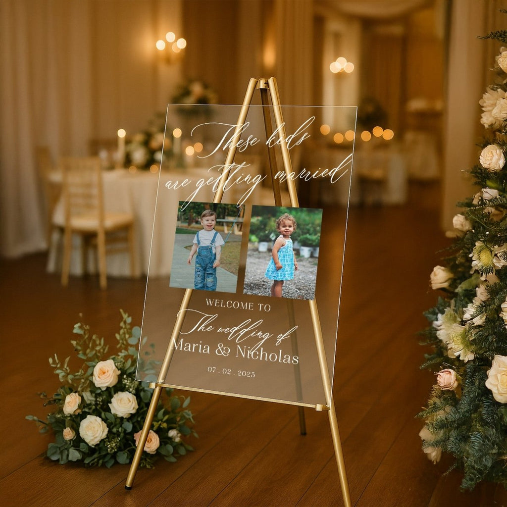 These Kids Are Getting Married Wedding Welcome Sign - SpeedyOrders