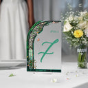 Wedding Table Numbers, Stained Glass Wedding Table Signs, Frosted Acrylic Or Mirrors Table Numbers, Wedding Table Decorations - SpeedyOrders