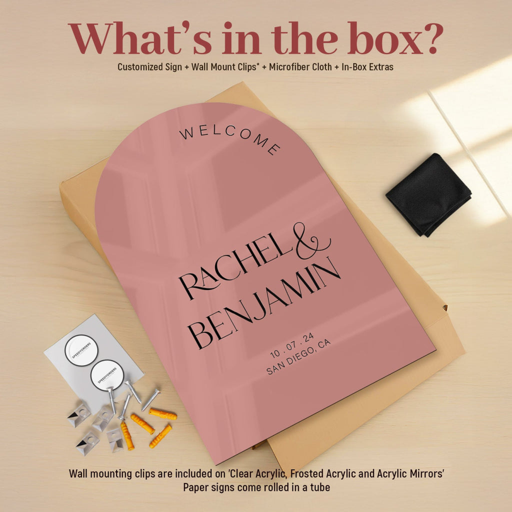 Wedding Welcome Sign, Blush Pink Wedding Sign - SpeedyOrders