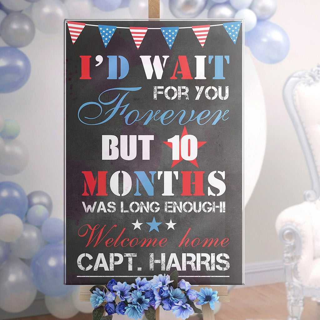Welcome Home Military Sign - Homecoming Party Banner - SpeedyOrders