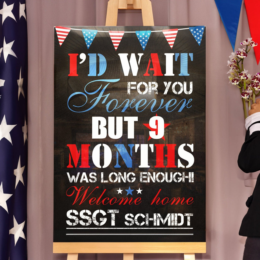 Welcome Home Military Sign - Homecoming Party Banner - SpeedyOrders