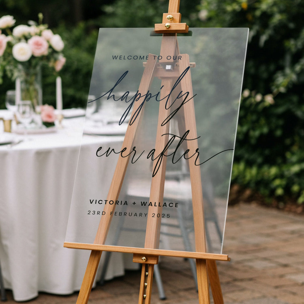Welcome To Our Happily Ever After Wedding Sign - SpeedyOrders