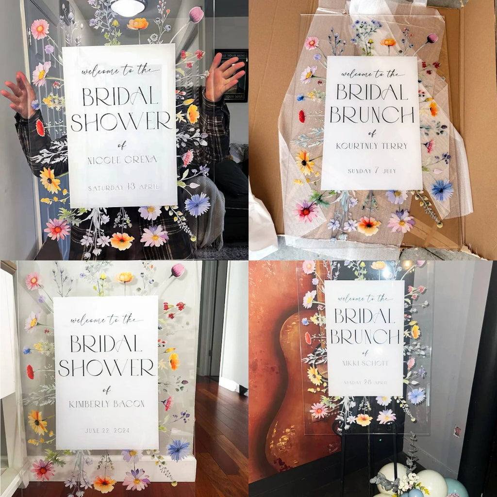 Wildflower Baby Shower Sign, Floral Baby Shower Sign, Wildflowers Baby Shower Decorations - SpeedyOrders