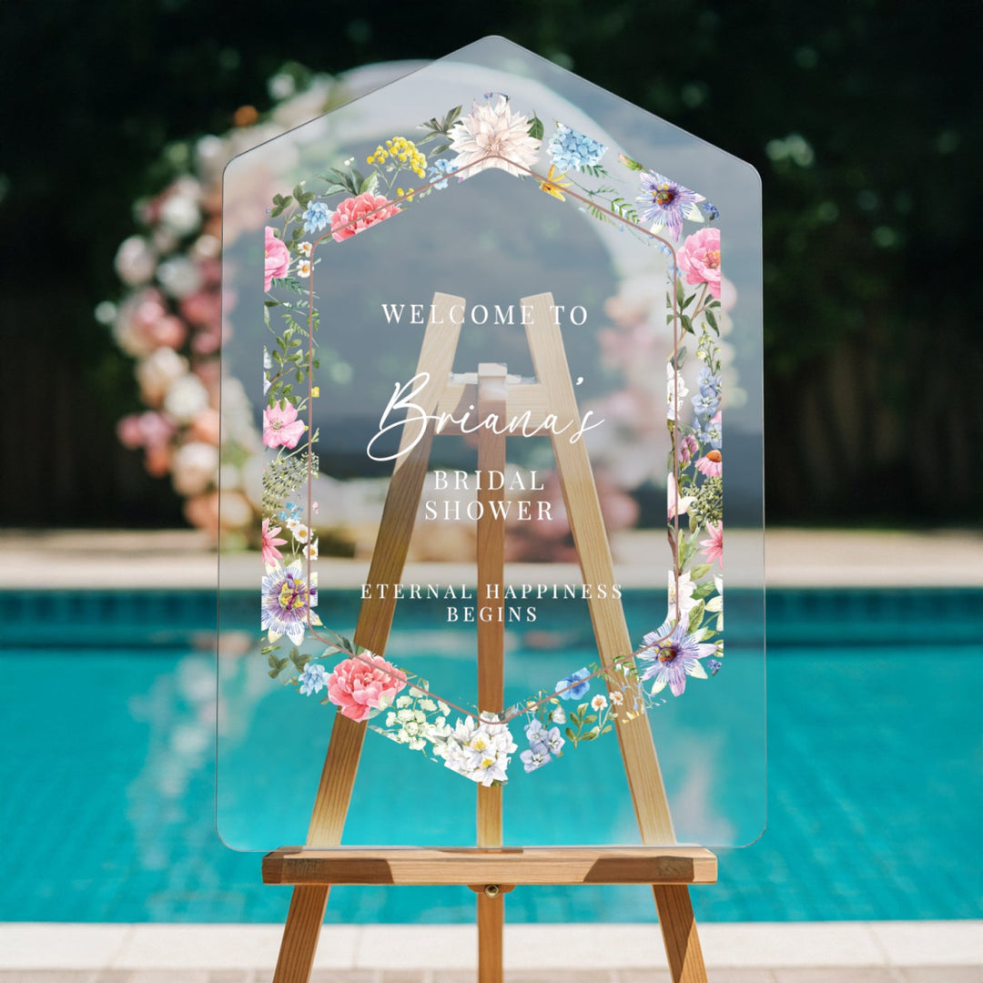Wildflower Bridal Shower Welcome Sign, Wildflower Bridal Shower Sign - SpeedyOrders