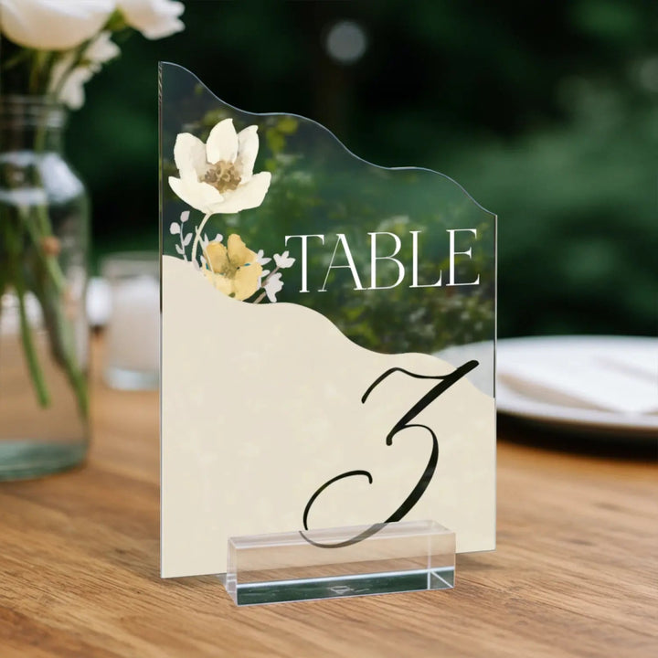 Wildflowers Wedding Welcome Signs · Acrylic, Frosted & Mirror ...