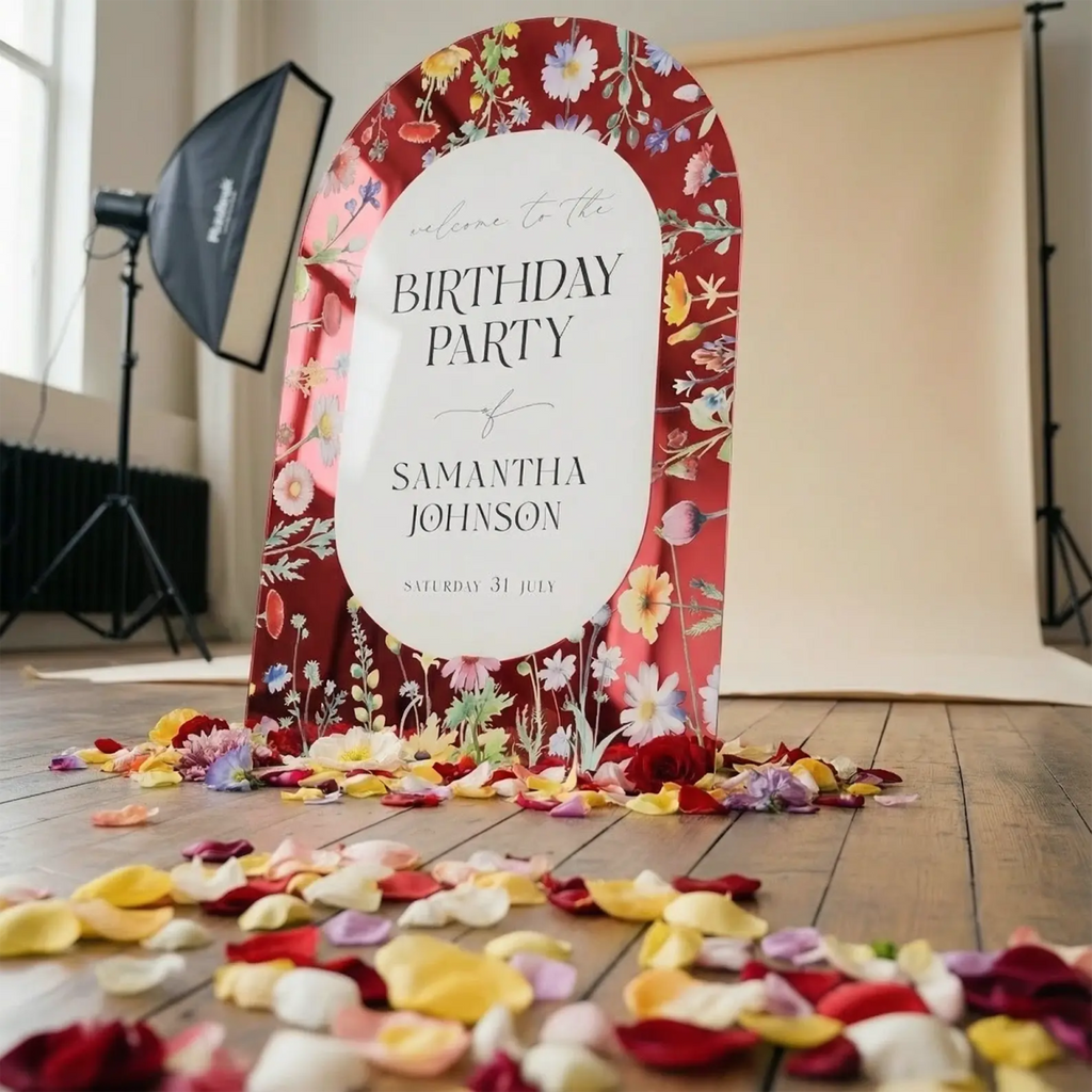 Wildflowers Birthday Sign, Wildflowers Birthday Party Sign - SpeedyOrders