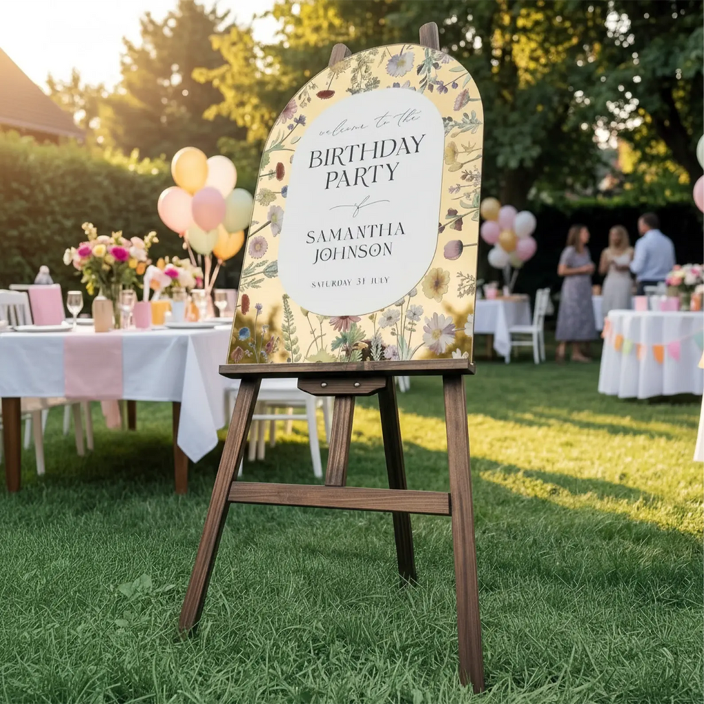 Wildflowers Birthday Sign, Wildflowers Birthday Party Sign - SpeedyOrders