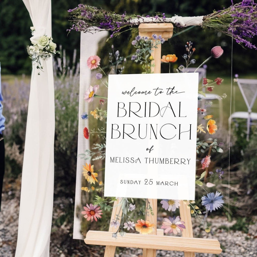 Wildflowers Bridal Shower Sign - SpeedyOrders