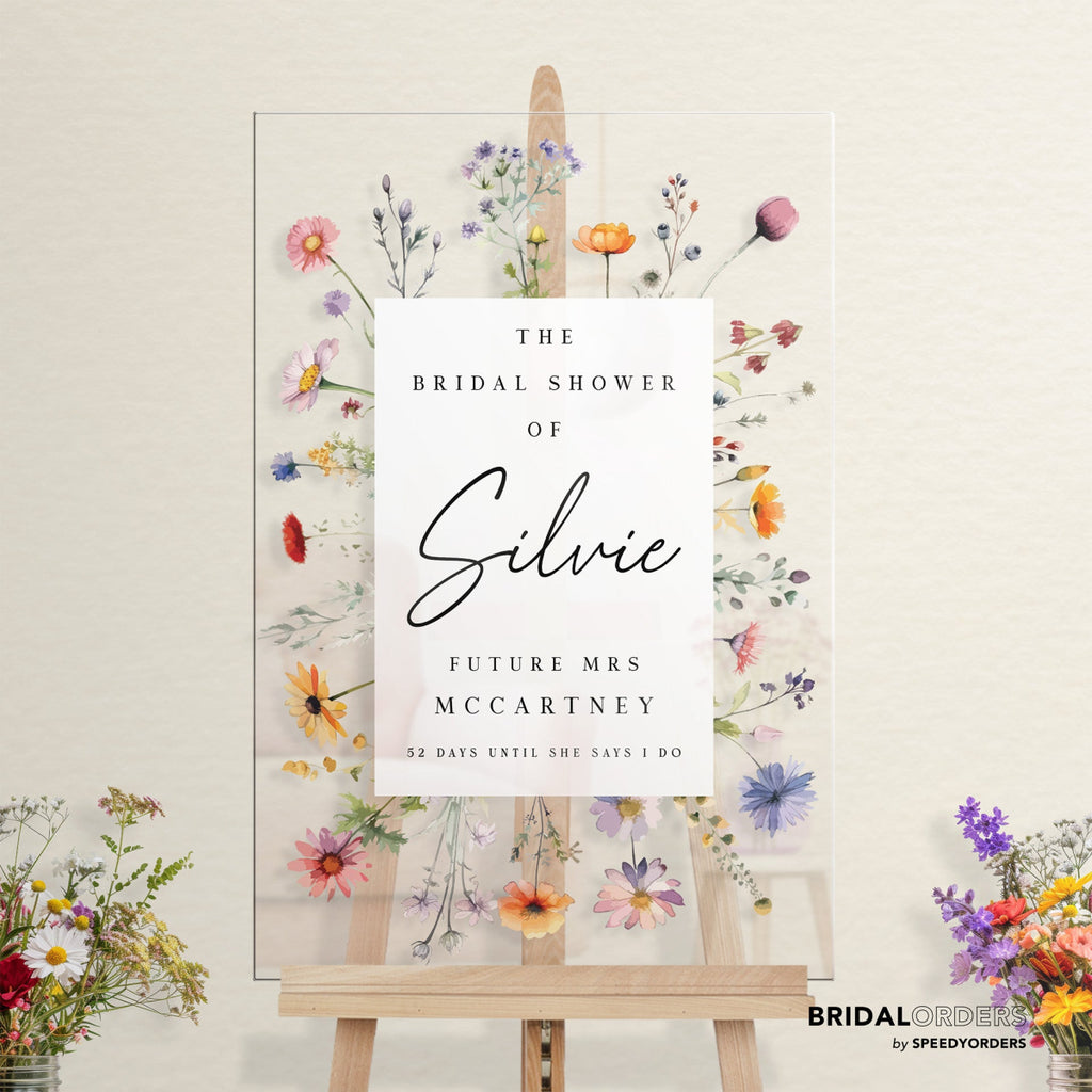Wildflowers Bridal Shower Sign, Future Mrs Bridal Shower Sign, - SpeedyOrders