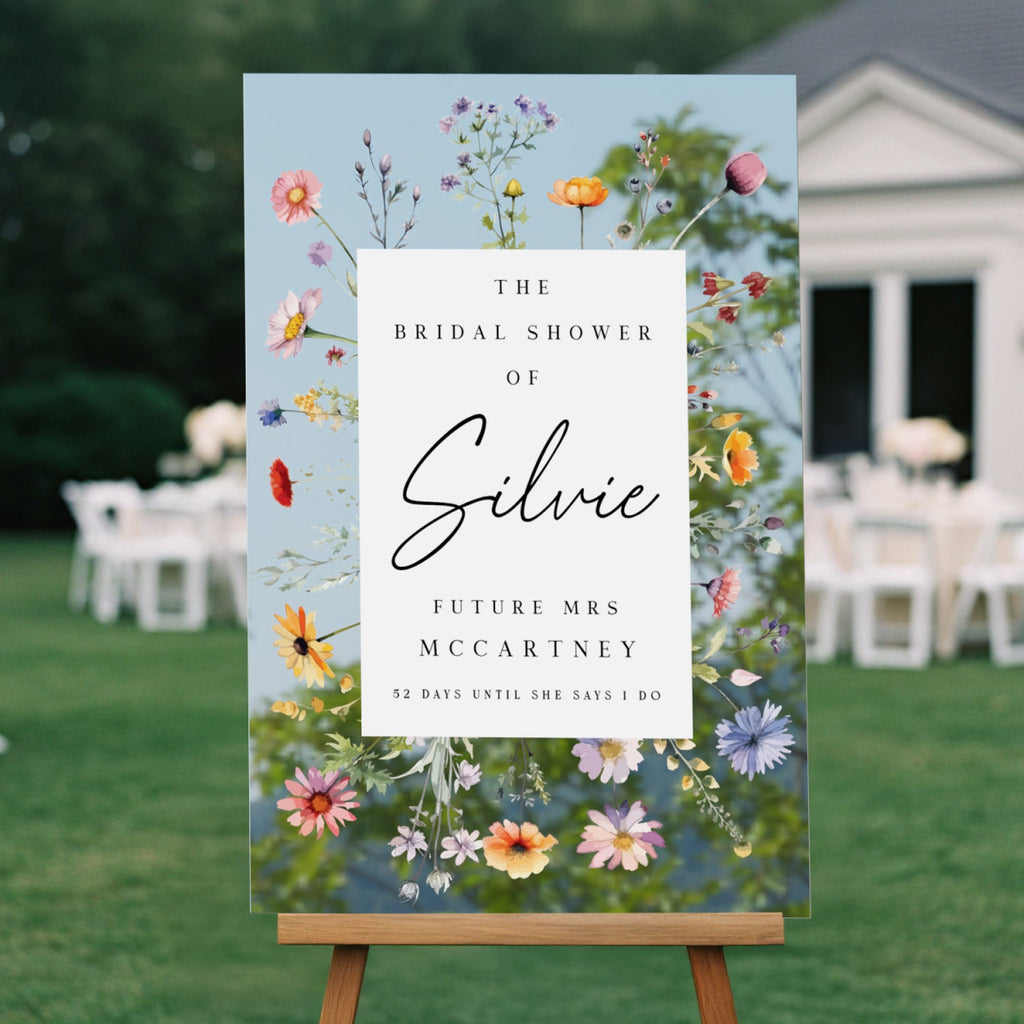 Wildflowers Bridal Shower Sign, Future Mrs Bridal Shower Sign, - SpeedyOrders