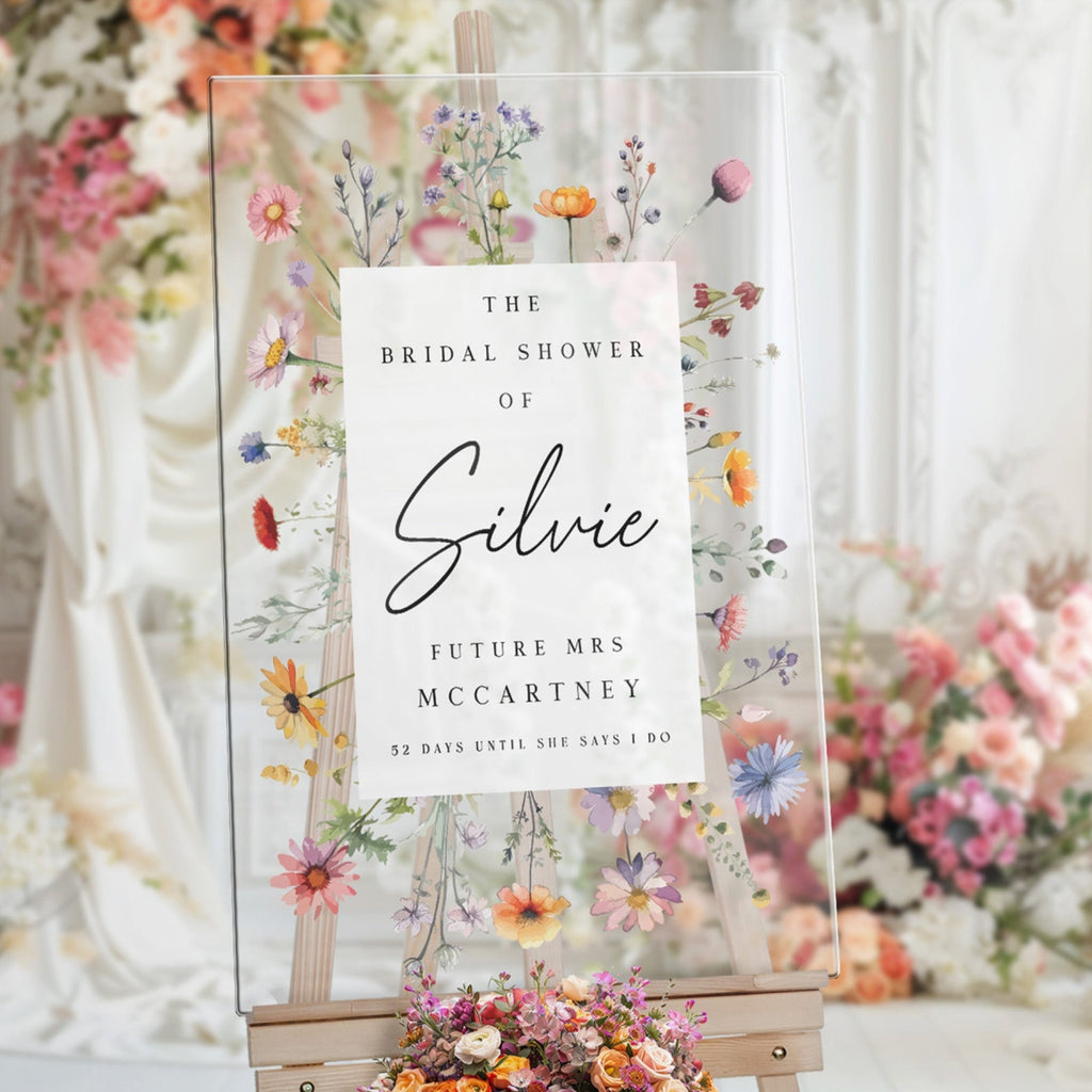 Wildflowers Bridal Shower Sign, Future Mrs Bridal Shower Sign, - SpeedyOrders