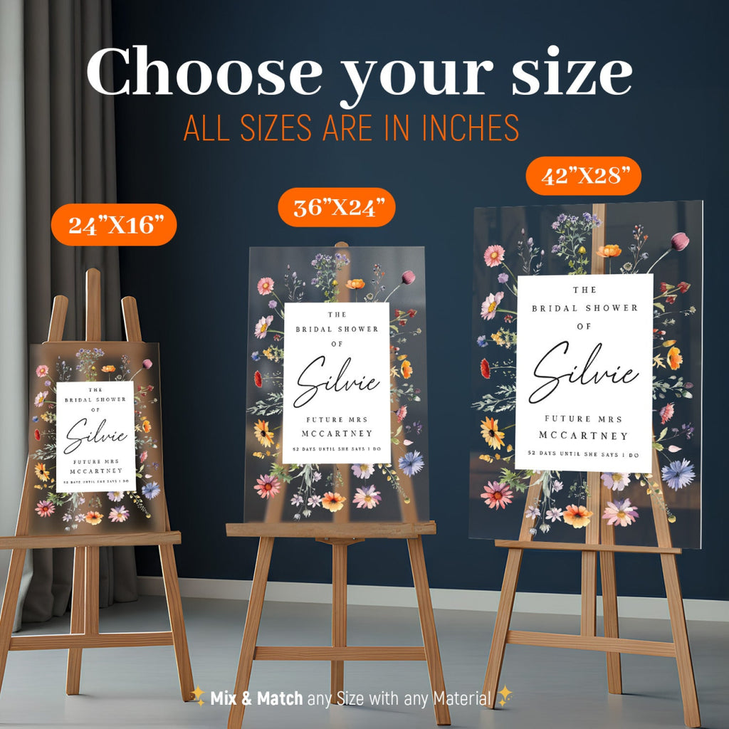 Wildflowers Bridal Shower Sign, Future Mrs Bridal Shower Sign, - SpeedyOrders