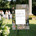 Wildflowers Wedding Sign, Floral Wedding Welcome Sign - SpeedyOrders