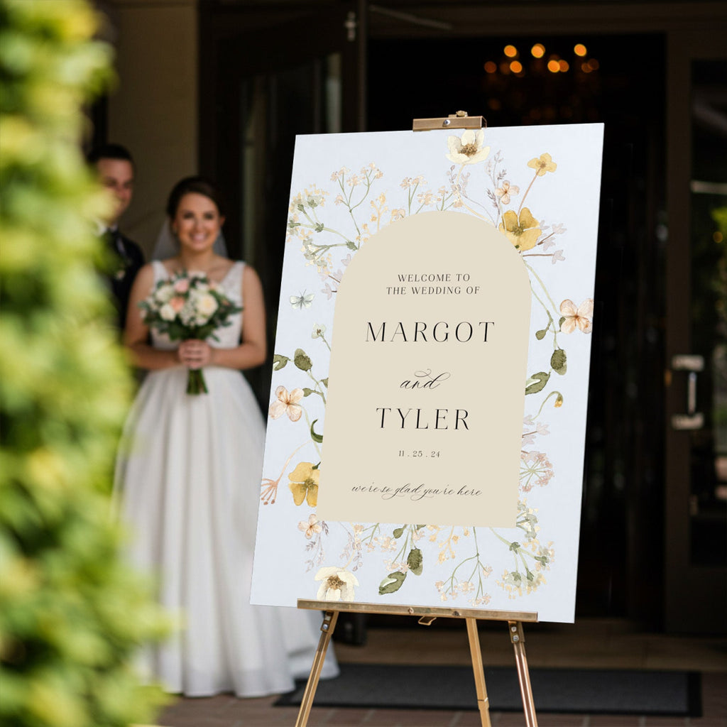 Wildflowers Wedding Sign, Wildflower Wedding Sign - SpeedyOrders