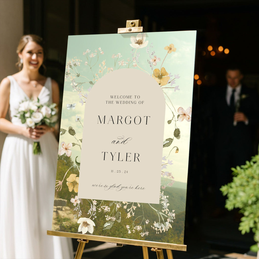 Wildflowers Wedding Sign, Wildflower Wedding Sign - SpeedyOrders
