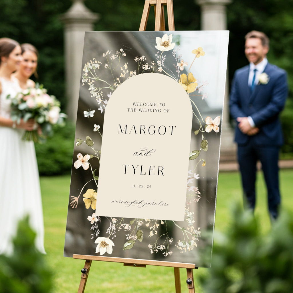Wildflowers Wedding Sign, Wildflower Wedding Sign - SpeedyOrders