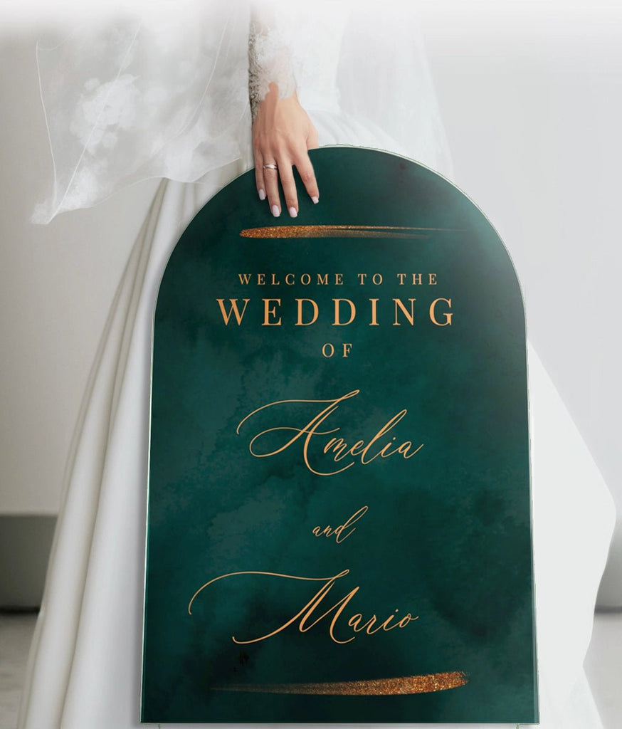 Modern Regal: Personalized Wedding Sign SpeedyOrders