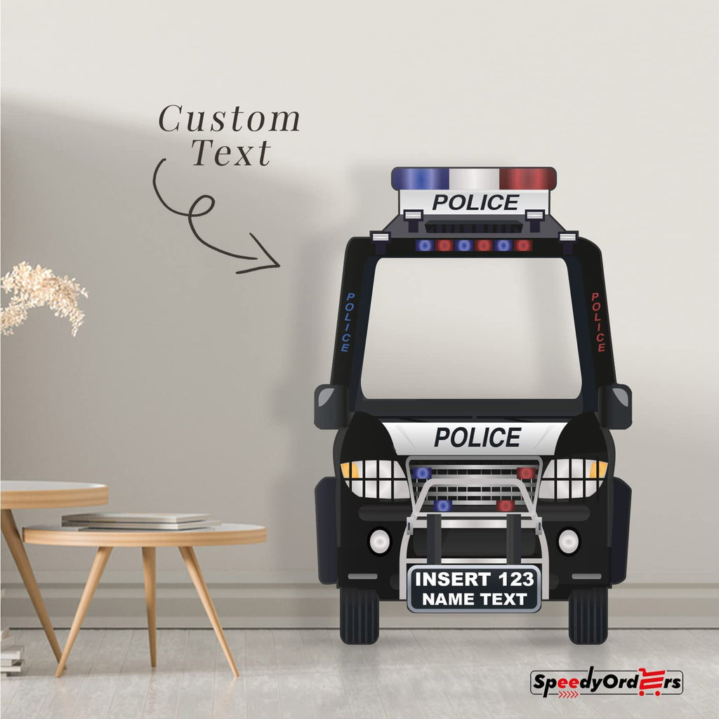 Personalized Police Car Photo Booth Frame SpeedyOrders