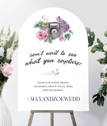 Wedding Hashtag Sign: Share Your Memories! SpeedyOrders